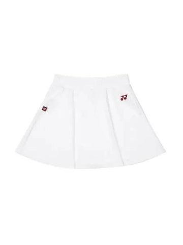 YONEX 235PS002F White Women s Side Pocket Tennis Skirt - YOUNESS - BALAAN 1