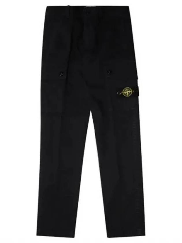 Kids Cotton Cargo Pants Navy - STONE ISLAND - BALAAN 2