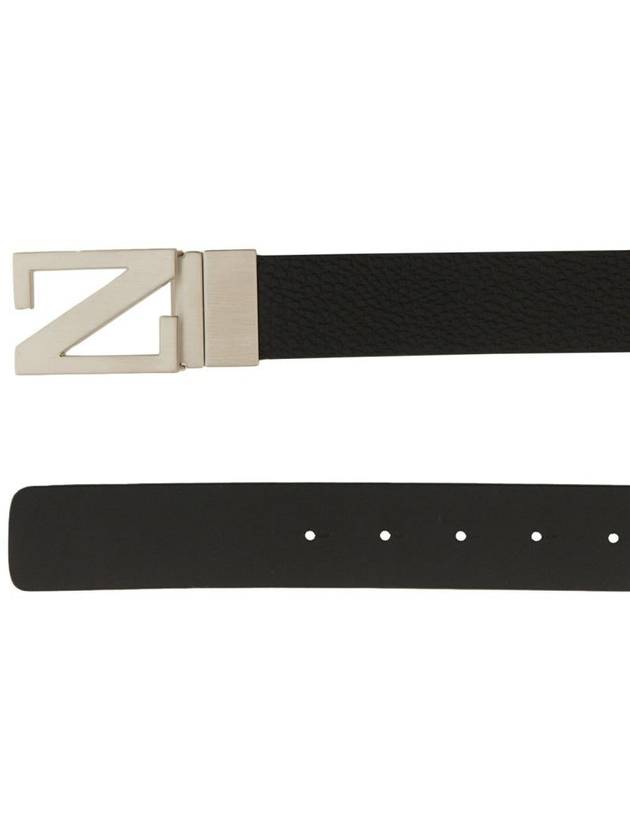 Zegna Reversible Belt With Monogram "Z" Buckle - ERMENEGILDO ZEGNA - BALAAN 2