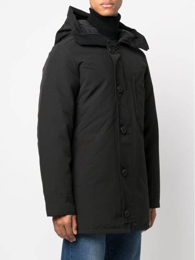 Chateau Logo Hooded Parka Black - CANADA GOOSE - BALAAN 3