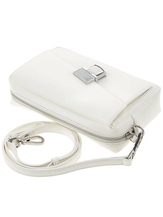 Slanted Click Cross Bag White - MSGM - BALAAN 5