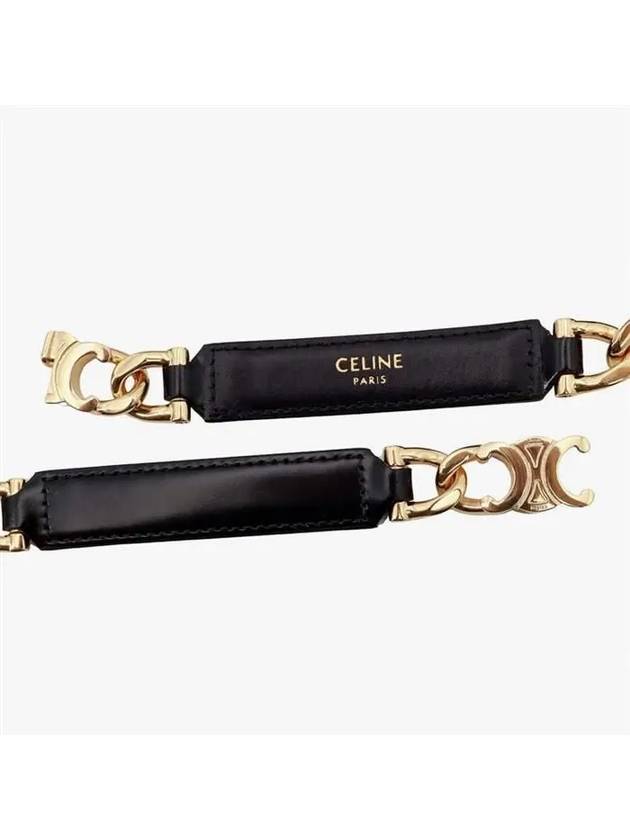 Small Gourmet Triomphe Belt Black - CELINE - BALAAN 6