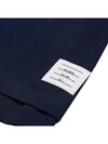 Cotton Oversized Pocket Short Sleeve T-Shirt Navy - THOM BROWNE - BALAAN 5