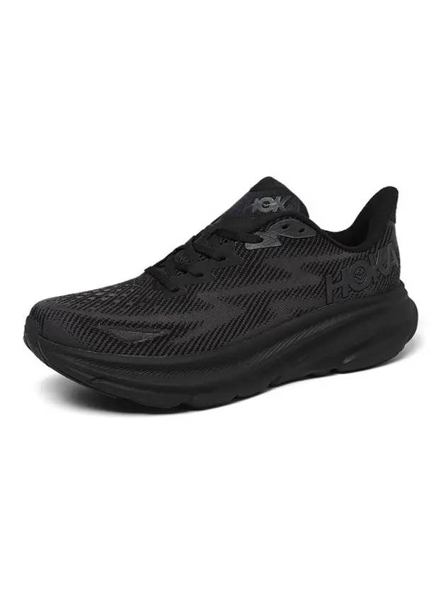 Clifton 9 Wide Low Top Sneakers Black - HOKA ONE ONE - BALAAN 6