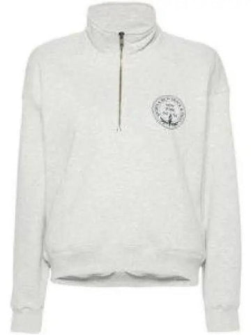 Central Park Quarter Zip Heather GrayNavy QZAW2310HG quarter zip 1216738 - SPORTY & RICH - BALAAN 1