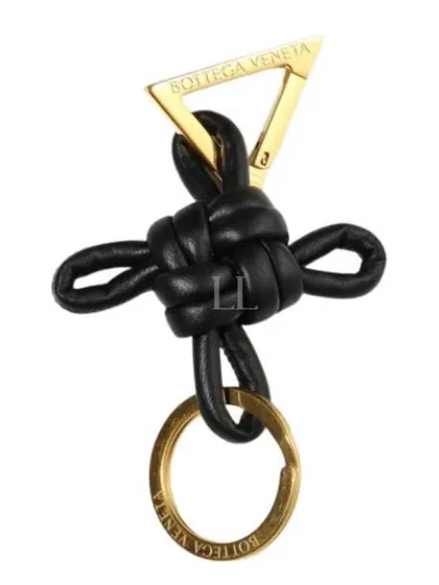 Triangle Nappa Key Holder Black - BOTTEGA VENETA - BALAAN 2