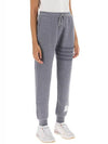 Wool Loopback 4 Bar Sweat Joggers Track Pants Light Grey - THOM BROWNE - BALAAN 3