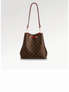 Monogram Neonoe Bucket Bag Brown Red - LOUIS VUITTON - BALAAN 7