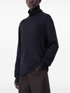 Cotton Long Sleeve Turtleneck Black - LEMAIRE - BALAAN 4