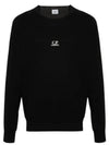 Light Fleece Logo Sweatshirt Black - CP COMPANY - BALAAN 2