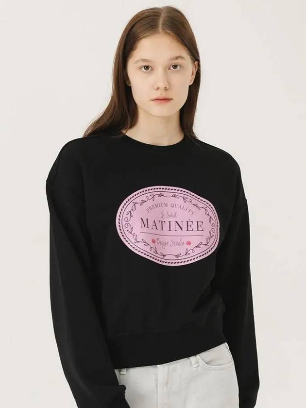 Brushed Options Matinee Classic label Sweat Shirts BLACK - LE SOLEIL MATINEE - BALAAN 4