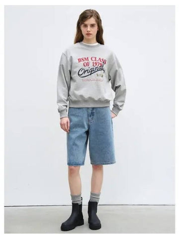 ORIGINAL CLASSIC LOGO SWEATSHIRT GRAY - BENSIMON - BALAAN 1