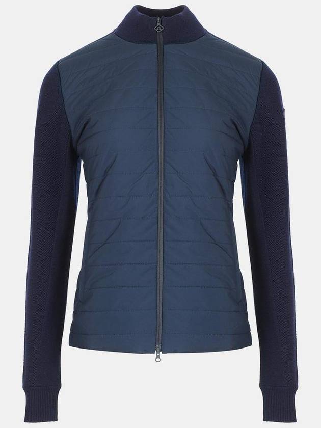 Wren Knit Hybrid Zip-Up Jacket Navy - J.LINDEBERG - BALAAN 2