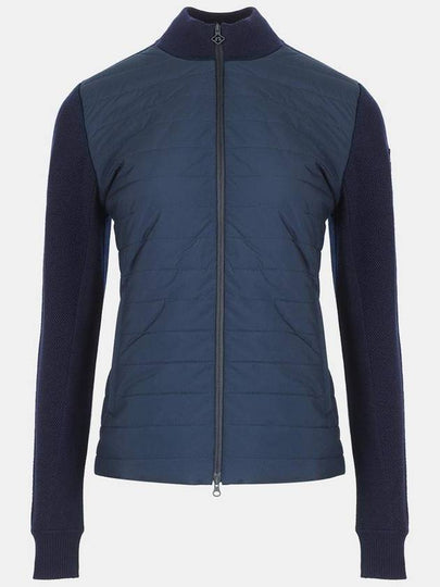 Wren Knit Hybrid Zip-Up Jacket Navy - J.LINDEBERG - BALAAN 2