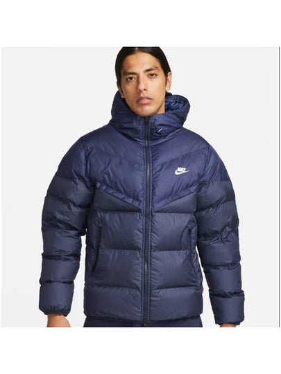 Primaloft Stormfit Windrunner Hooded Puffer Padding Navy - NIKE - BALAAN 2