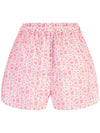 logo print shorts pink - MONCLER - BALAAN.