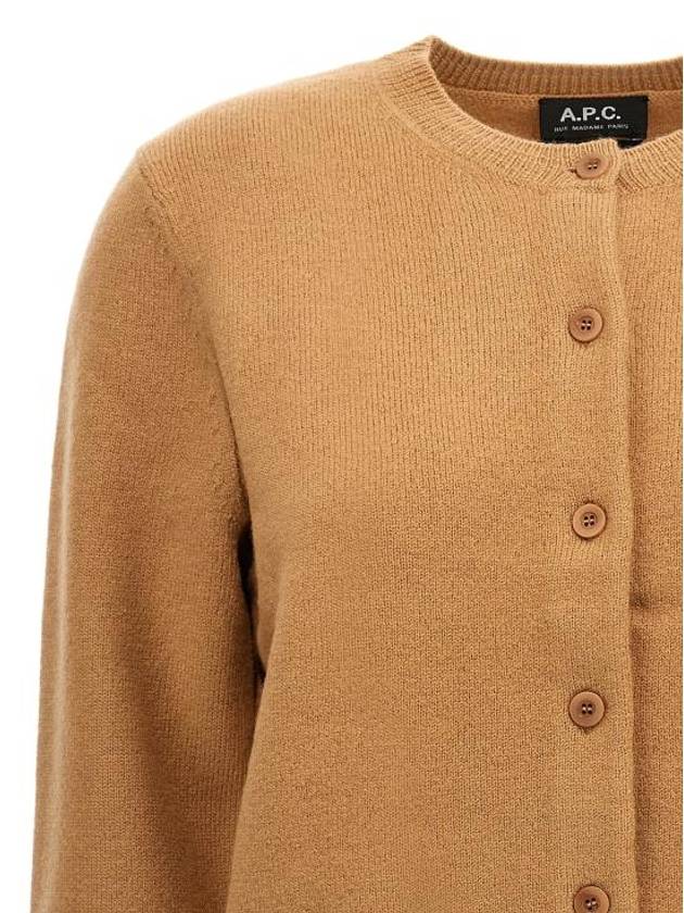 Mila Merino Wool Cardigan Camel - A.P.C. - BALAAN 4