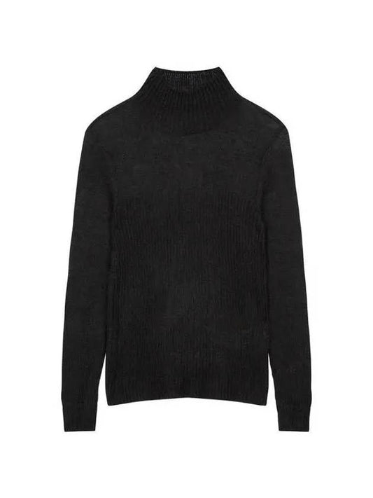 Women s Rib Tissue Block Easy Knit Black 270335 - ARMANI EXCHANGE - BALAAN 1