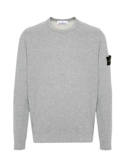 Wappen Patch Crew Neck Cotton Sweatshirt Grey - STONE ISLAND - BALAAN 2