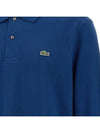 Classic Long Sleeve Polo Shirt Blue - LACOSTE - BALAAN 1