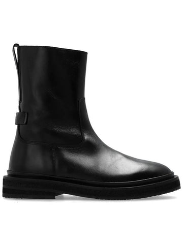 AllSaints Leather Boots Escher, Women's, Black - ALLSAINTS - BALAAN 1