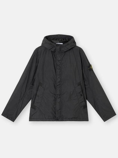 4100092 Crinkle Reps R-NY Wind Resistant Anti Drop Hooded Jacket Grey - STONE ISLAND - BALAAN 2