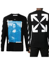 Mona Lisa Print Long Sleeve T-Shirt Black - OFF WHITE - BALAAN 2