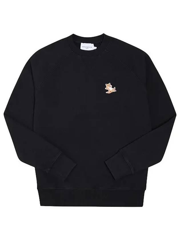 Chillax Fox Patch Classic Sweatshirt Black - MAISON KITSUNE - BALAAN 2