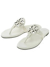 Miller Soft Leather Flip Flops White - TORY BURCH - BALAAN 2