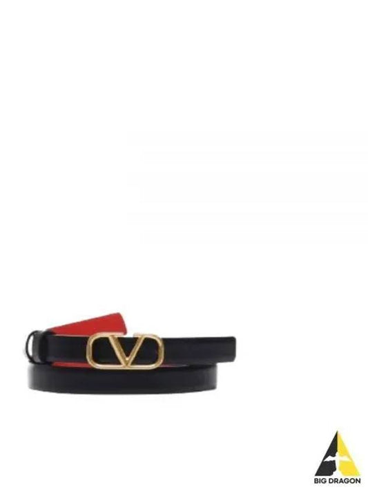 4W0T0S12 ZFR 0SM 4W2T0S12 V Logo Signature Reversible Belt 20MM - VALENTINO - BALAAN 1