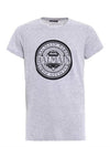 Logo Print Short Sleeve T-shirt Grey - BALMAIN - BALAAN 7