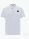 Pique Stretch Cotton Short Sleeve Polo Shirt White - STONE ISLAND - BALAAN 2