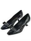 Vara Bow Leather Pumps Black - SALVATORE FERRAGAMO - BALAAN 2