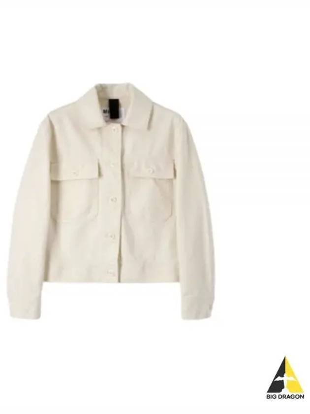 24 MHL CROPPED WORKER JACKET OFF white WHJK0507S24JCD OFW - MARGARET HOWELL - BALAAN 1