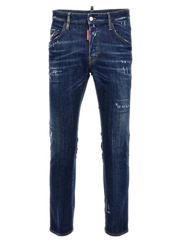 Dark Easy Wash Skater Jeans Blue - DSQUARED2 - BALAAN 1