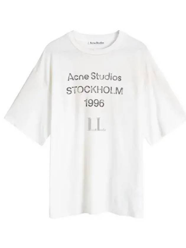 Logo Print Cotton Short Sleeve T-Shirt White - ACNE STUDIOS - BALAAN 2