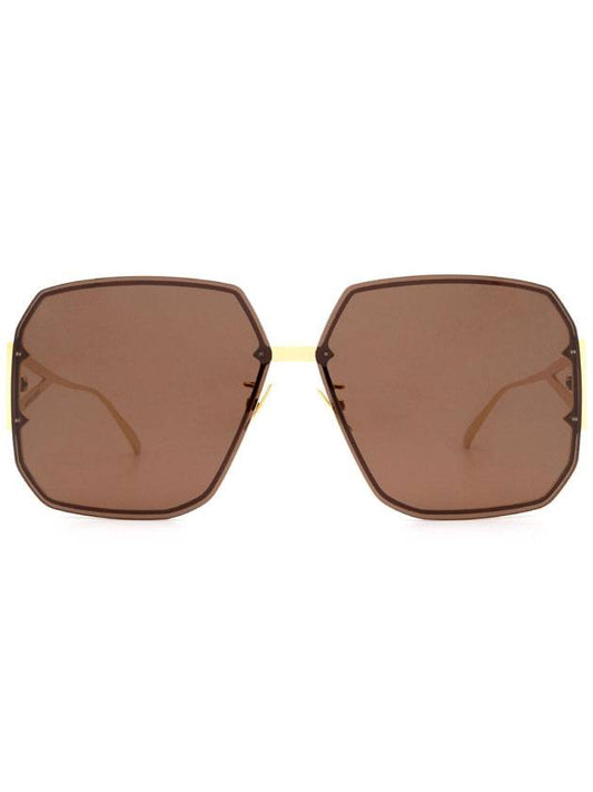 Eyewear Geometric Sunglasses Brown - BOTTEGA VENETA - BALAAN.