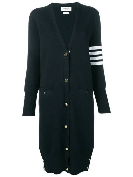 Milano Fine Merino Cardigan Navy - THOM BROWNE - BALAAN 2