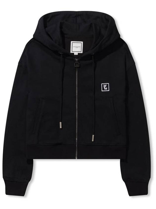 Women's Back Logo Zip-Up Hoodie Black - WOOYOUNGMI - BALAAN 2