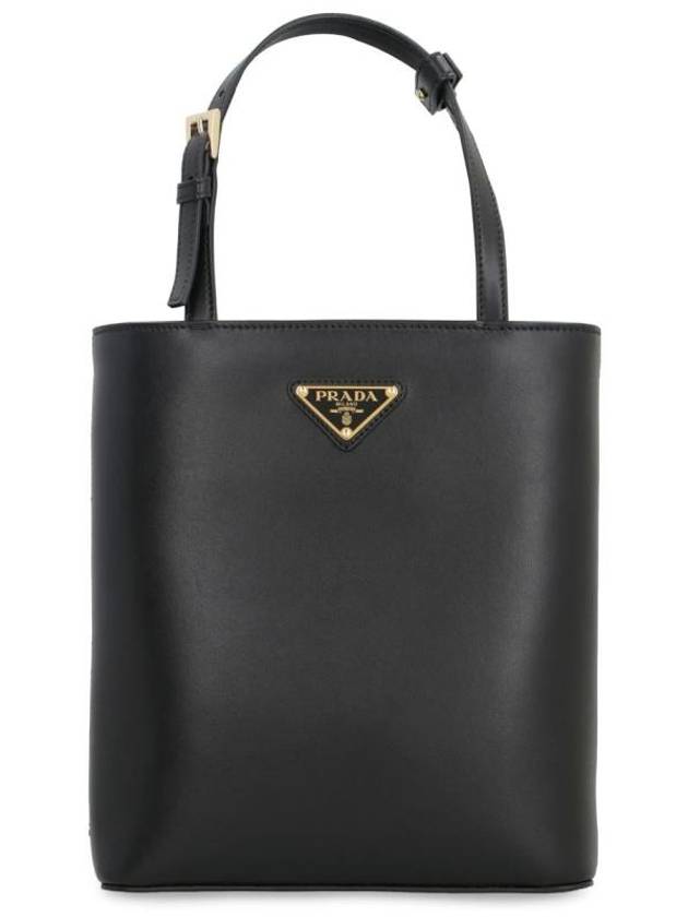 Triangle Logo Tote Bag Black - PRADA - BALAAN 3