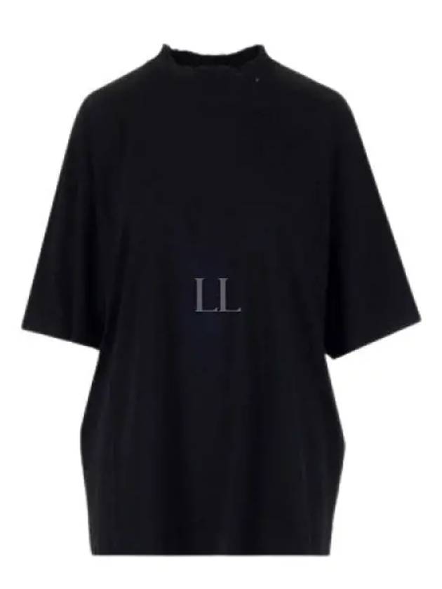 Women's Cotton Short Sleeve T-Shirt Black - BALENCIAGA - BALAAN 2