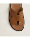 Izmir Leather Slippers Gold - HERMES - BALAAN 5