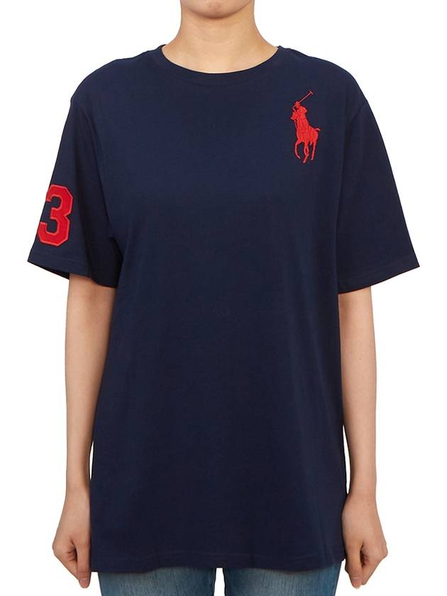 Kids short sleeved t shirt 323832907039 NAVY Adult wearable - POLO RALPH LAUREN - BALAAN 1