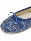 Triomphe Stamped Denim Flat Blue - CELINE - BALAAN 7