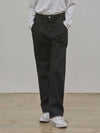 RYUL+WAI: Denim Tuck Straight Pants Black - RYUL+WAI: - BALAAN 2