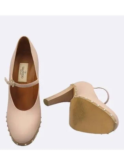 Pink Beige Color Mary Jane Pumps Women s Shoes 36 235MM - VALENTINO - BALAAN 2