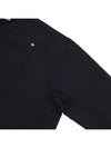 Stellina Wappen Patch Cotton Sweatshirt Black - STONE ISLAND - BALAAN 5