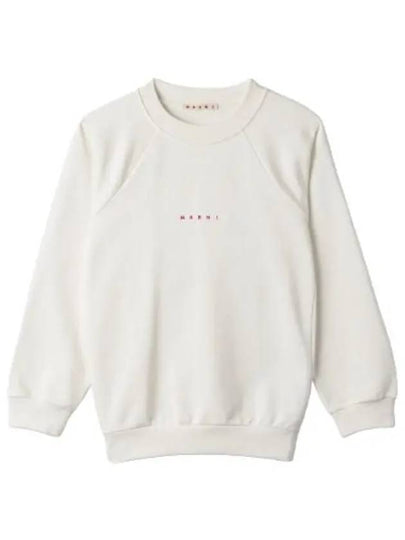 Logo Print Cotton Sweatshirt White - MARNI - BALAAN 2