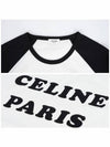 2X93N507Z 01OB Logo Raglan Long Sleeve T Shirt - CELINE - BALAAN 5