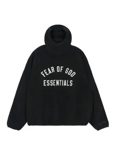 FEAR OF GOD ESSENTIALS Brushed Hoodie Black - FEAR OF GOD ESSENTIALS - BALAAN 1